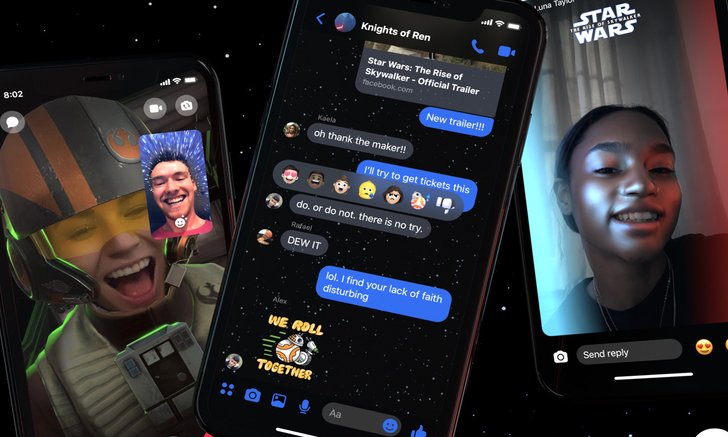 Facebook เพิ่ม Theme ใน Messenger ต้อนรับการมาของ Star Wars ภาคล่าสุด 