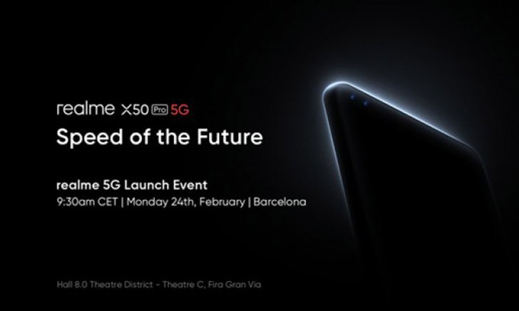 realme เตรียมพร้อมเปิดตัว X50 Pro 5G ในงาน MWC 2020 ปลายเดือนนี้ 