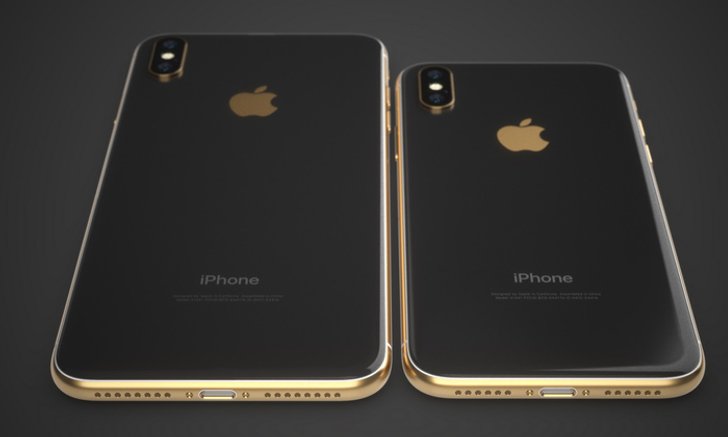 ภาพคอนเซ็ปต์ iPhone XS และ iPhone X Plus ด้วยบอดี้กรอบทองสุดหรู พร้อมสีสันให้เลือกถึง 3 เฉดสี