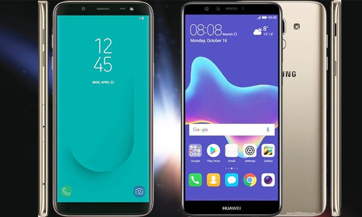 เทียบสเปก Samsung Galaxy J6 (2018) VS Huawei Y9 (2018) มือถือจอใหญ่ ราคา 6,990 บาท