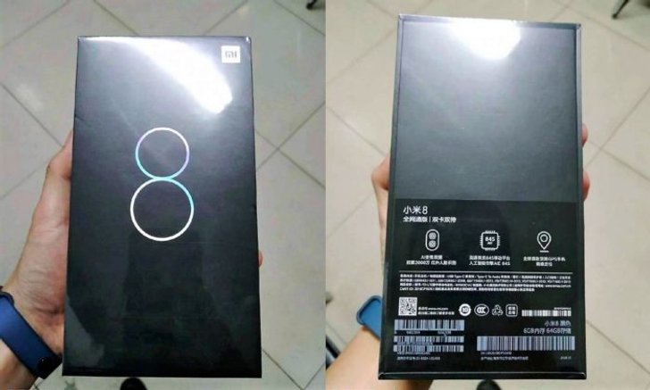 ภาพหลุดกล่องบรรจุภัณฑ์ Xiaomi Mi 8  ยืนยันมีกล้องหลังคู่ GPS คู่ และ Snapdragon 845