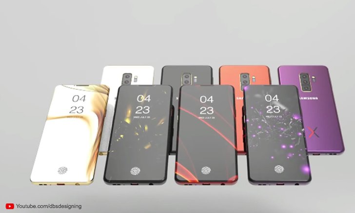 ชมภาพ Render "Samsung Galaxy S10" (หรือ Galaxy X) ที่เป็นมือถือหน้าจอเต็มและล้ำสุด