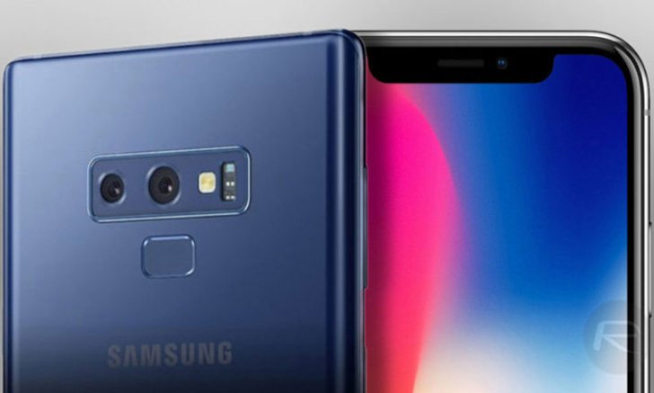 เทียบขนาด Galaxy Note 9 จอ 6.4″ กับแนวคิด iPhone X Plus จอ 6.5″