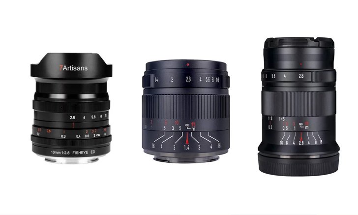 7artisans เปิดตัวสามเลนส์ใหม่ 10mm f/2.8 Fisheye, 55mm f/1.4 II และ 60mm f/2.8 II