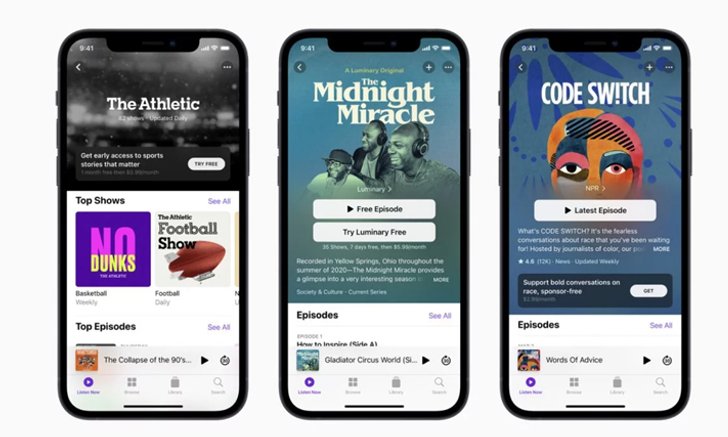 Apple เลื่อนเปิดบริการสมัครสมาชิกพอดแคสต์ เป็นเดือนมิถุนายน