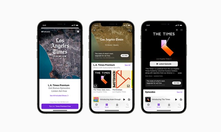 Apple Podcasts Subscriptions และช่องรายการพร้อมให้บริการแล้ววันนี้ทั่วโลก