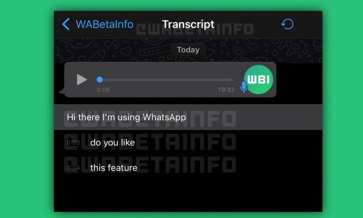 WhatsApp บน iOS เตรียมเพิ่มฟีเจอร์ถอดเสียงข้อความเสียง กดข้ามไปที่ข้อความนั้นได้เลย