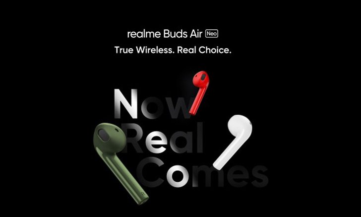 หลุดราคาและสเปกของ realme Buds Air Neo หูฟังไร้สายใหม่สีสันจัดจ้านก่อนเผยโฉม 25 พฤษภาคมนี้