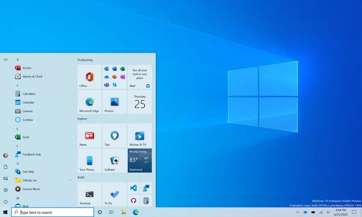 Microsoft โชว์หน้าจอ Start แบบใหม่ สวยงาม เรียบง่าย