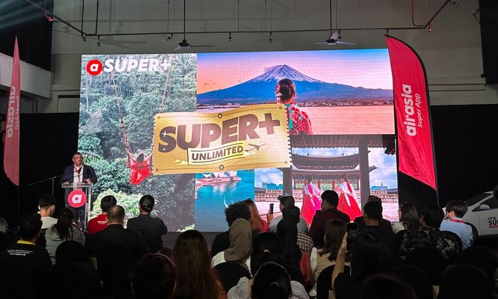 airasia เปิดแคมเปญ SUPER+ บินสนั่นจุใจแบบรายปี เริ่มต้น 6,999 บาท ใช้ได้ใน airasia Super App