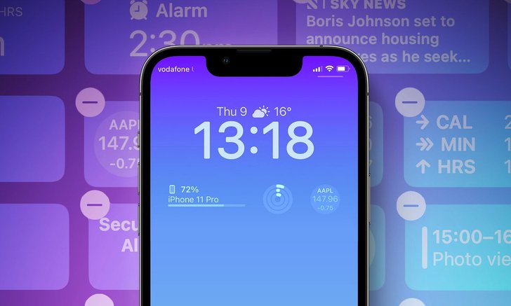 iPhone 14 Pro จะมาพร้อมหน้าจอขณะล็อค (Lock Screen) แบบใหม่