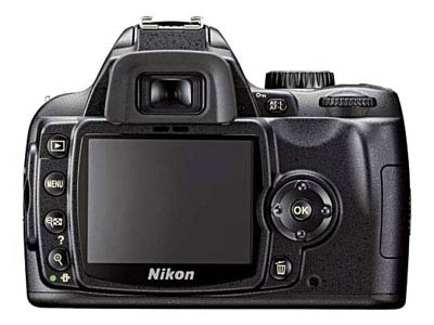 ด้านหลังกล้อง NIKON D60