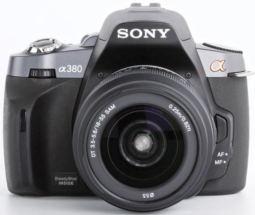 Sony A380 ตัวกล้องดิจิตอล SLR ใหม่ล่าสุด