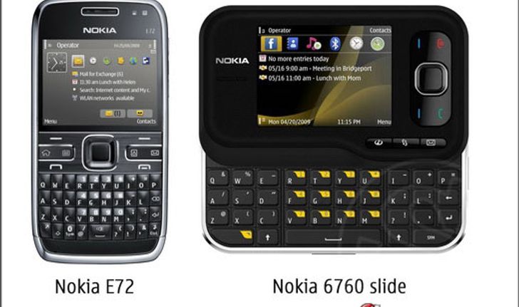 โนเกียเปิดตัว Nokia E72 and Nokia 6760 slide