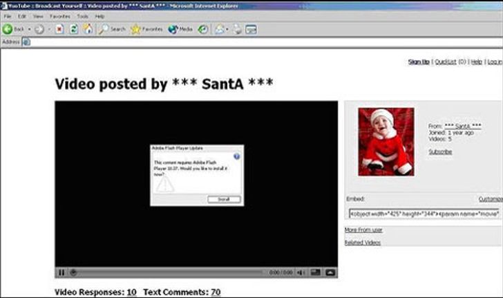 ซานต้าให้ไวรัสเป็นของขวัญผู้ใช้เฟซบุ๊ก?