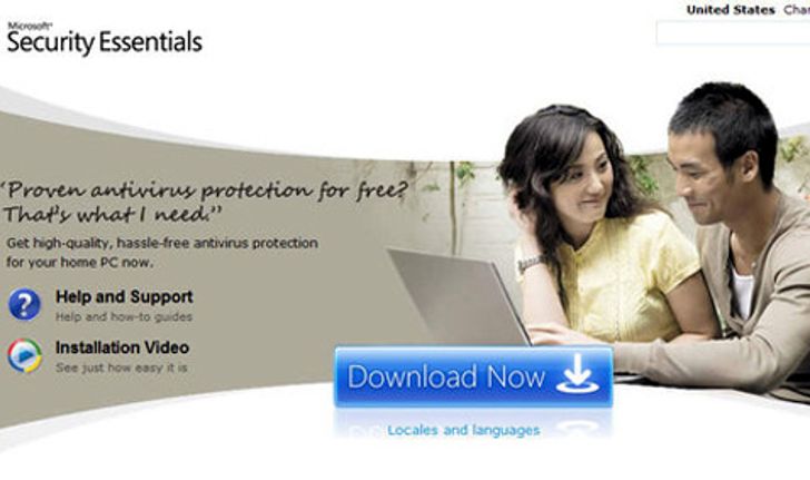 ไมโครซอฟท์เปิดให้ผู้ใช้งานดาวน์โหลดโปรแกรมป้องกันไวรัส Microsoft Security Essentials