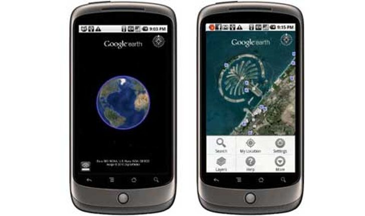 ว้าว!!! Google Earth บน Nexus One