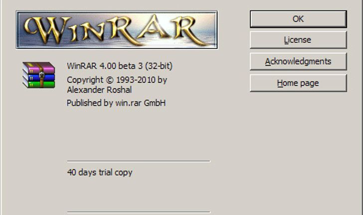 WinRAR 4.00 Beta 3