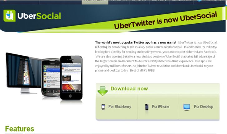 UberSocial พร้อมใช้งานแทน UberTwitter เป็นที่เรียบร้อย