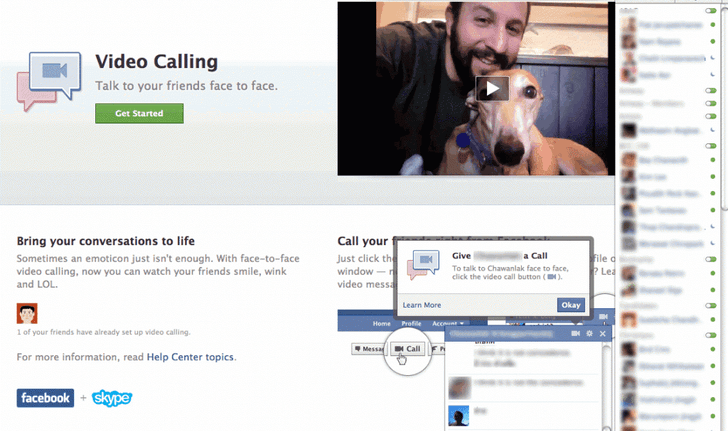 มินิรีวิว facebook video calling ของเล่นใหม่ล่าสุดท้าขน Google+