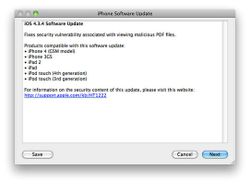 Apple ออก iOS 4.3.4 ออกมาอุดการเจลเบรคแล้ว!!