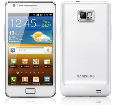 Samsung Galaxy S II สีขาว