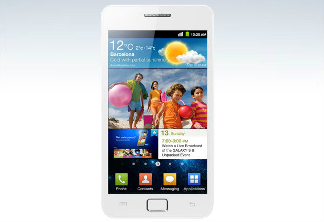 Samsung Galaxy S II สีขาว