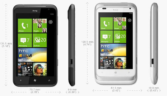 HTC เปิดตัวสมาร์ทโฟน 2 รุ่นใหม่ Radar & TITAN ใช้ระบบปฎิบัติการ Windows Phone Mango