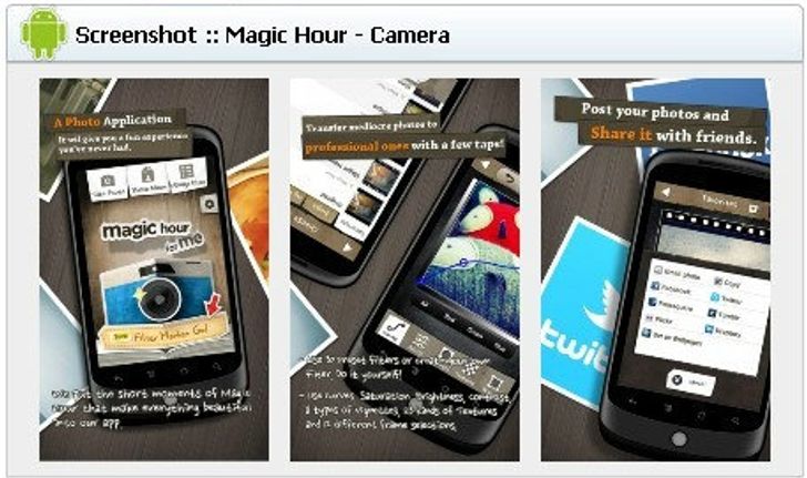 App Protography (แอพฯตกแต่งภาพ) Android :  Magic Hour - Camera