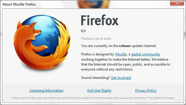  Download Firefox 8 กันได้แล้ว !! ฟีเจอร์ใหม่มาเพียบ
