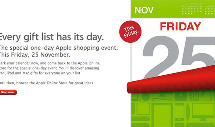 ลดราคา iPad 2, iPod Touch 4G, MacBook ทุกรุ่นวันศุกร์ที่ 25 พ.ย. 2554 นี้วันเดียวเท่านั้น!