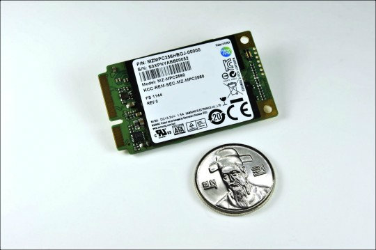 Samsung PM830 หน่วยความจำ SSD แบบ mSATA 