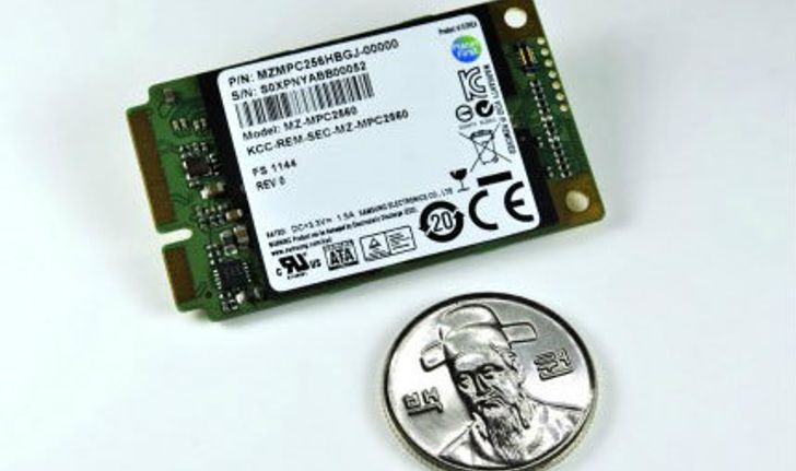 Samsung PM830 หน่วยความจำ SSD แบบ mSATA