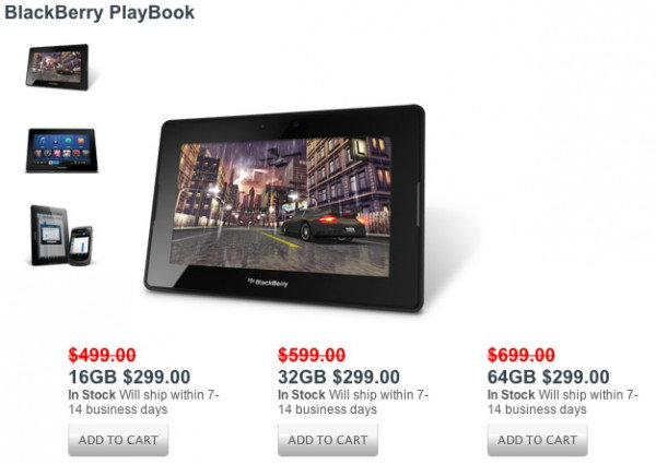 RIM จัดโปรโมชั่นลดราคา BlackBerry PlayBook ทุกรุ่นเหลือเท่ากันเพียง 9,000 บาท