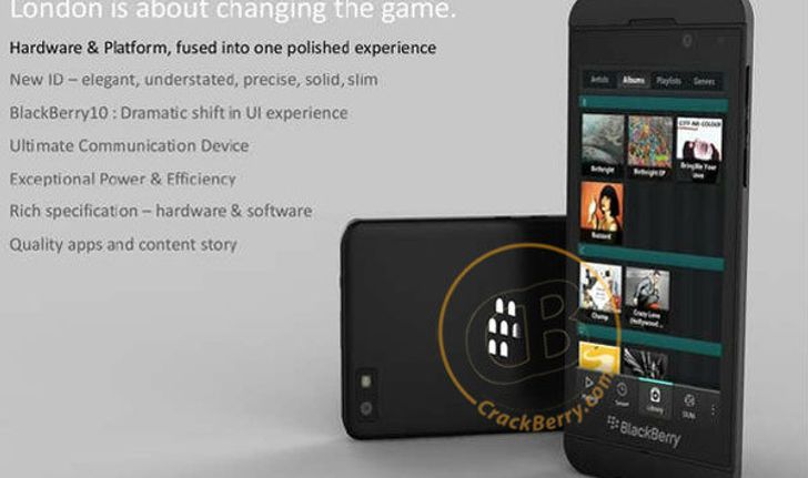 BlackBerry London ว่าที่สมาร์ตโฟนรุ่นต่อไปของ BlackBerry