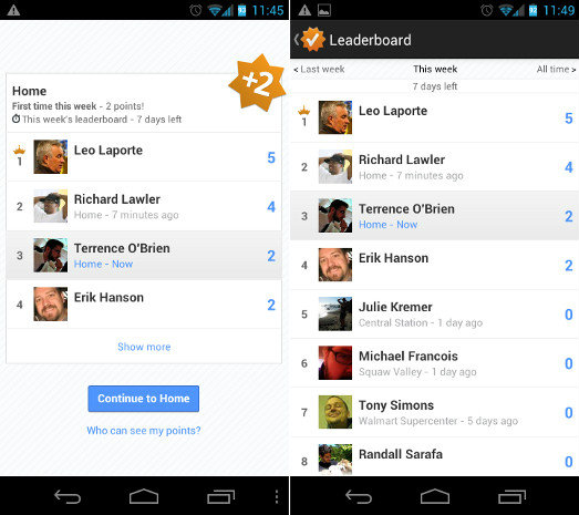 google latitude leaderboard