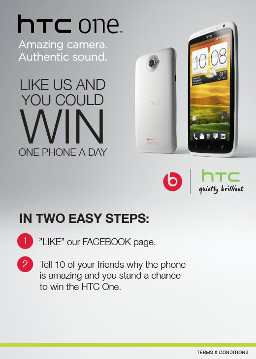 HTC ใจดีจัดกิจกรรมสุดพิเศษลุ้นรับ HTC One X ทุกวัน