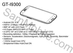 [หลุดรายวัน Galaxy S III] ภาพสเก็ตตัวเครื่อง พร้อมสเปคบางส่วน