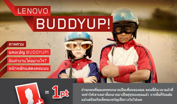 กิจกรรม BuddyUp จาก Lenovo ที่ชวนเพื่อนคู่ซี้ของคุณมาร่วมสนุกกันเรา