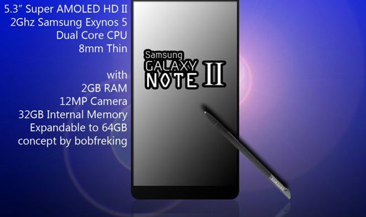 Samsung Galaxy Note 2 จะเปิดตัวกันยายนนี้ พร้อมสเปคหลุด!?