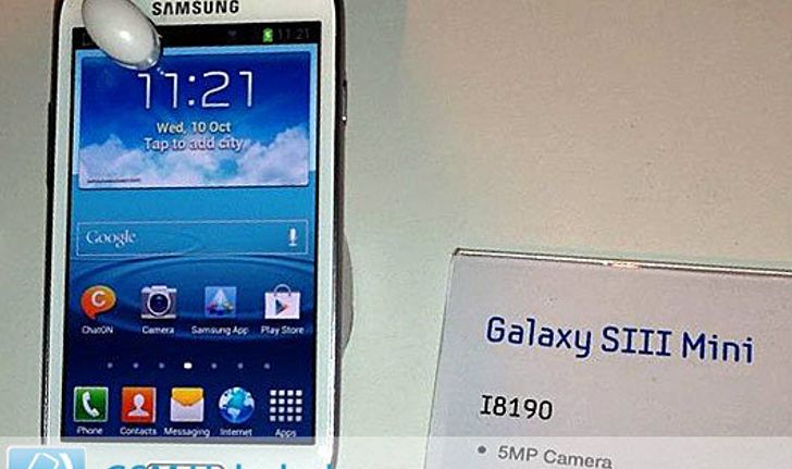 หลุดสเปคและรูปตัวเครื่อง Samsung Galaxy S3 Mini