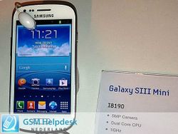 หลุดสเปคและรูปตัวเครื่อง Samsung Galaxy S3 Mini