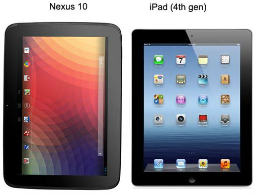 iPad 4 กับ Nexus 10 ใครเจ๋งกว่ากัน?