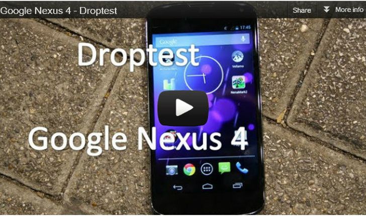 Drop Test ของแรง "Google Nexus 4" พบทนทานเกินคาด !