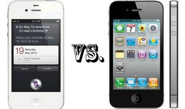 iPhone 4s vs iphone 4 เปรียบเทียบข้อแตกต่าง