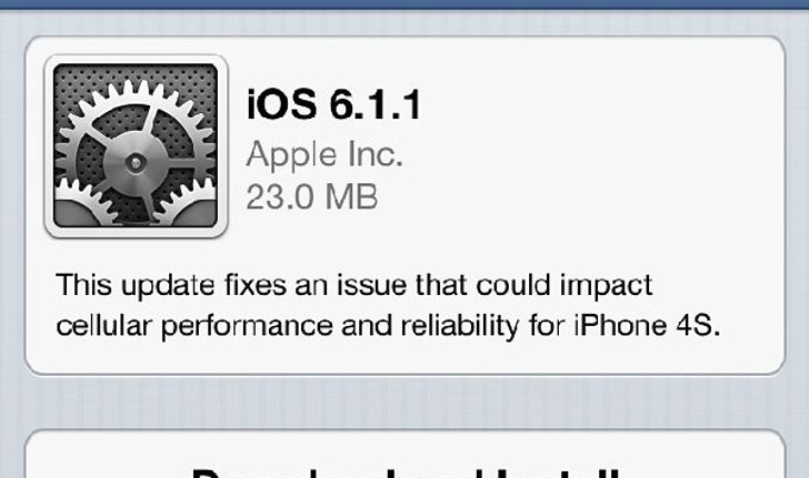 Apple ออก iOS 6.1.1 แก้ปัญหาเชื่อมต่อ 3G ไม่ได้แล้ว