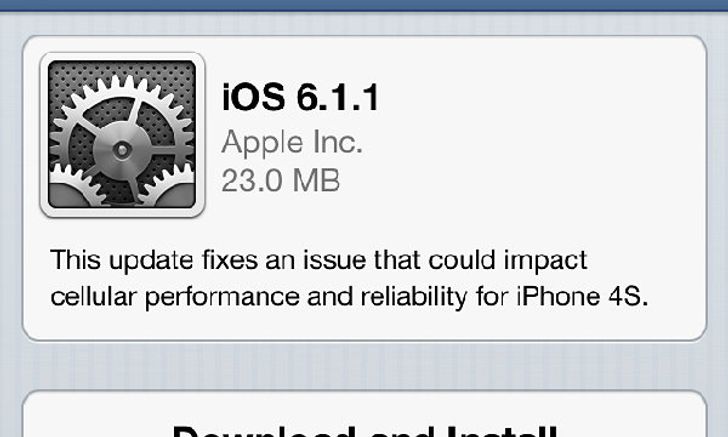 Apple ออก iOS 6.1.1 แก้ปัญหาเชื่อมต่อ 3G ไม่ได้แล้ว