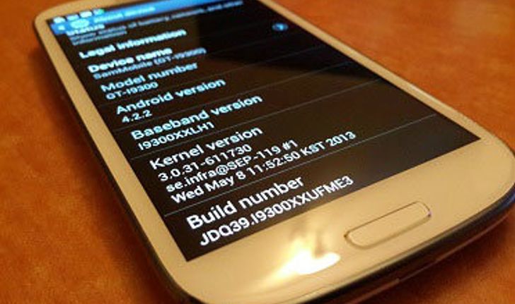 ผู้ใช้ S3 รอเฮ ! อัพเดต Android 4.2.2