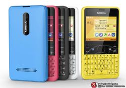 Nokia Asha 210 สมาร์ทโฟนสองซิมพร้อมปุ่มลัด Facebook