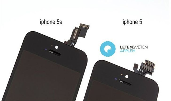 เปรียบเทียบ ชิ้นส่วนภายใน ระหว่าง iPhone 5S  และ iPhone 5